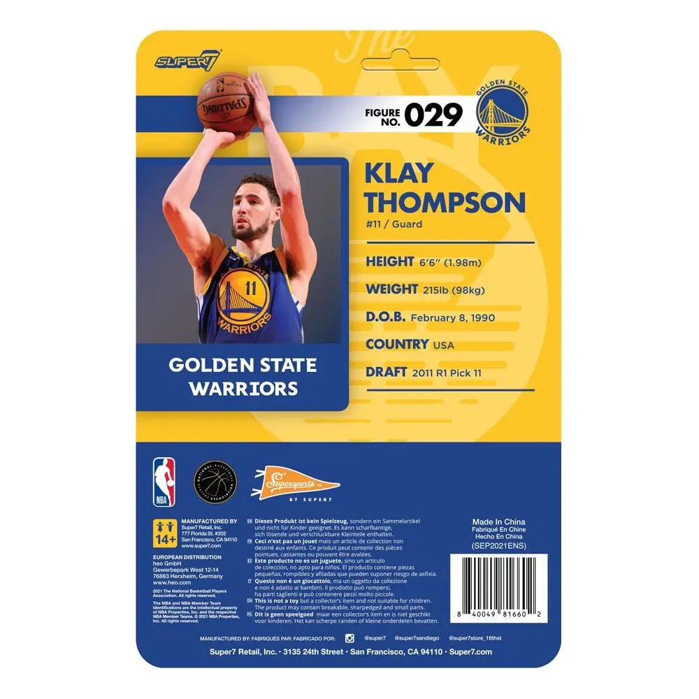 NBA ReAction Action Figure Wave 4 Klay Thompson (Warriors) 10 cm product photo