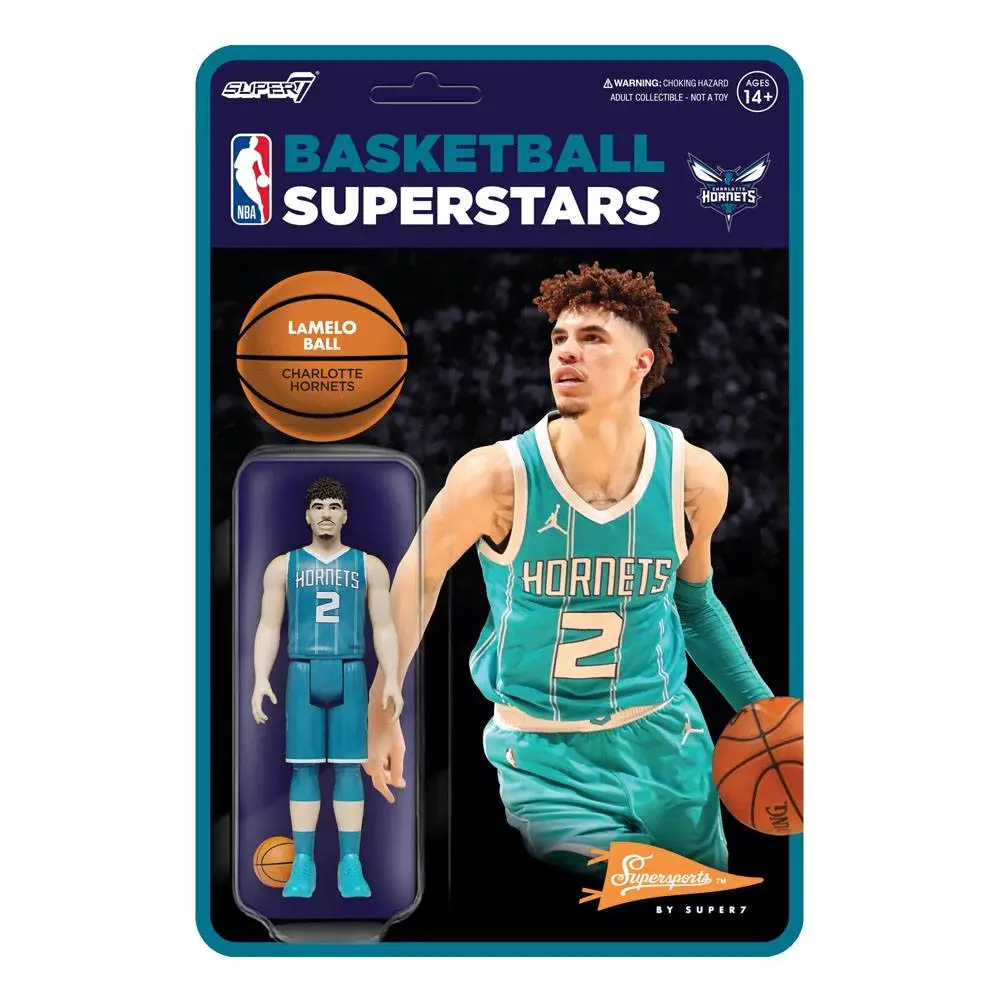 NBA ReAction Action Figure Wave 4 LaMelo Ball (Hornets) 10 cm product photo