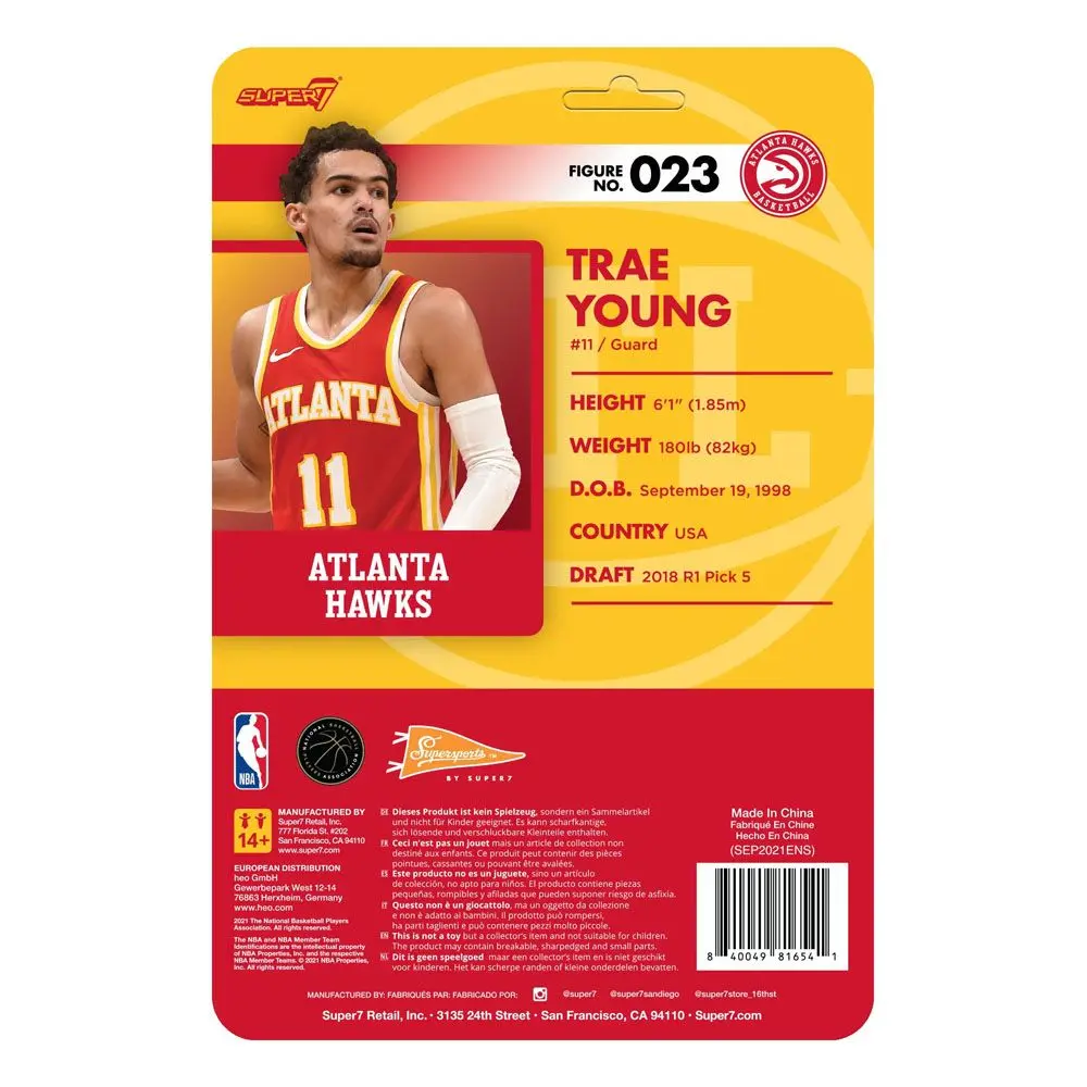 NBA ReAction Action Figure Wave 4 Trae Young (Hawks) 10 cm product photo