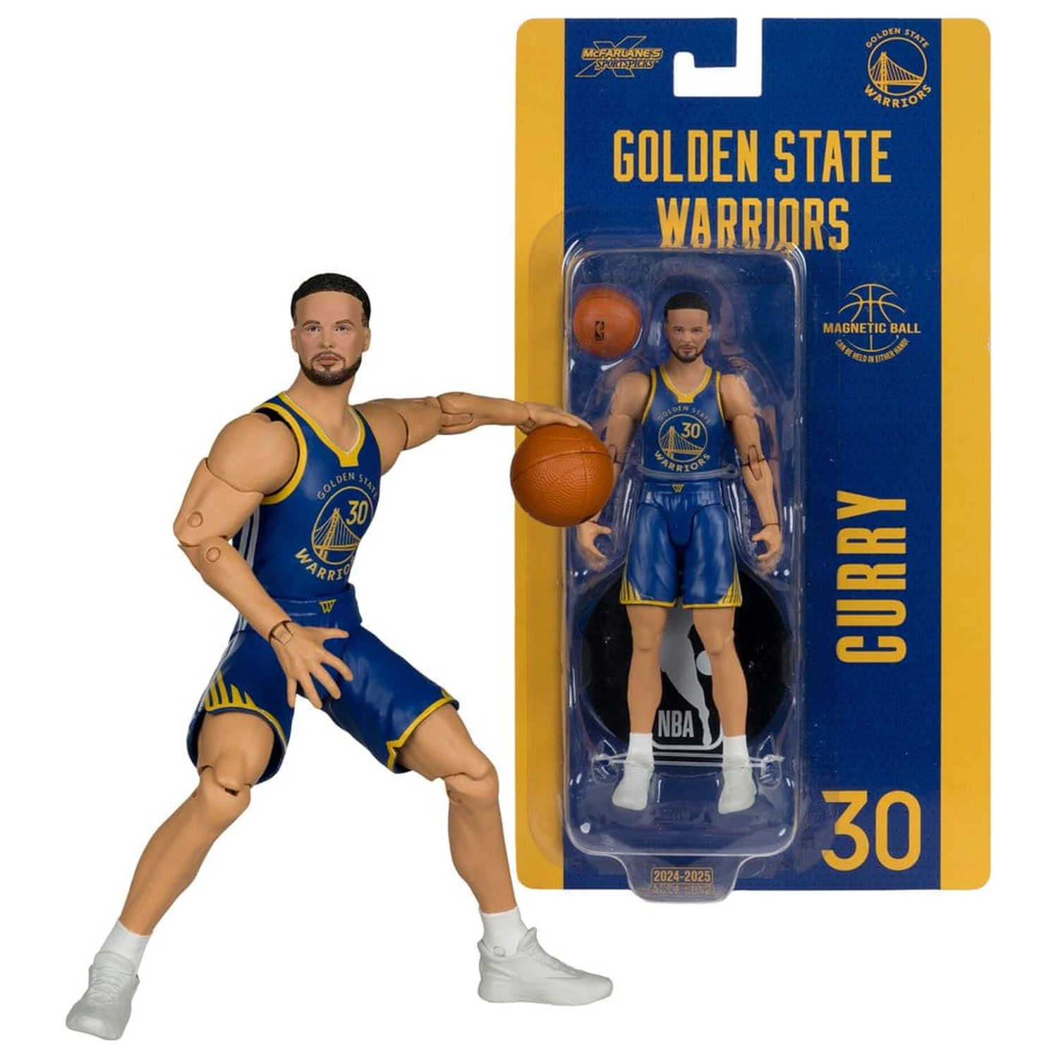 NBA SportsPicks Action Figure Stephen Curry (Golden State Warriors) 15 cm product photo