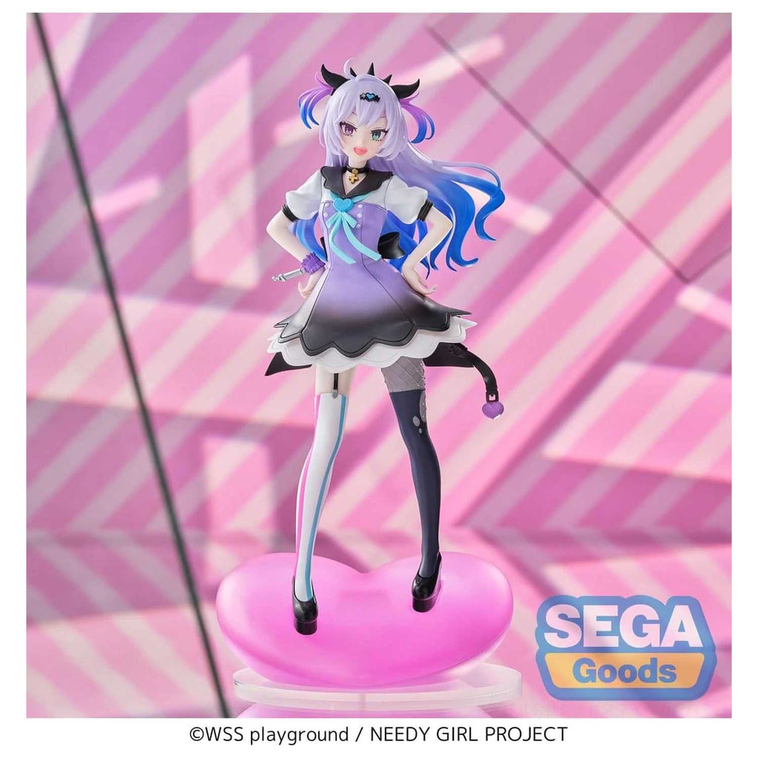 Needy Girl Overdose XStellar PVC Figure PURPLE LOLLIPOP 20 cm product photo