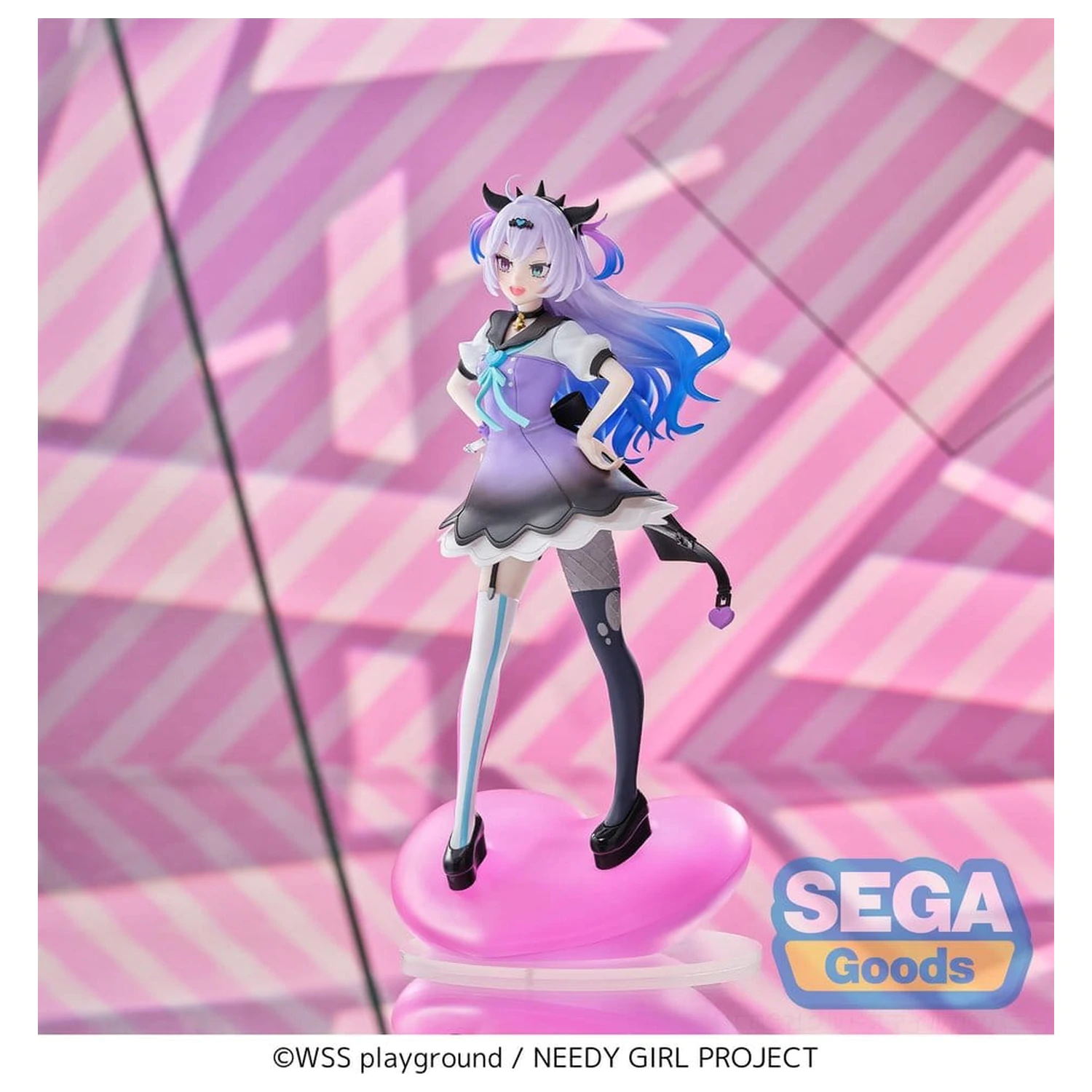 Needy Girl Overdose XStellar PVC Figure PURPLE LOLLIPOP 20 cm product photo