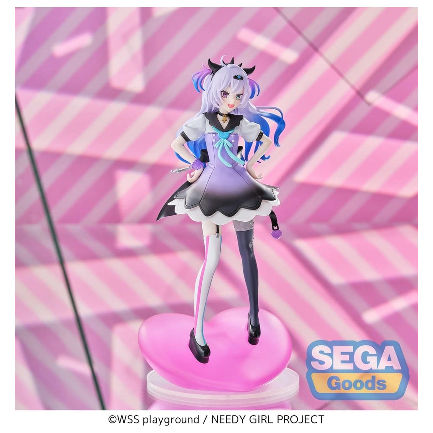 Needy Girl Overdose XStellar PVC Figure PURPLE LOLLIPOP 20 cm product photo