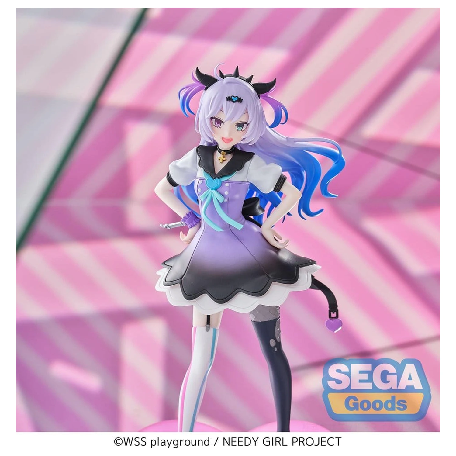 Needy Girl Overdose XStellar PVC Figure PURPLE LOLLIPOP 20 cm product photo