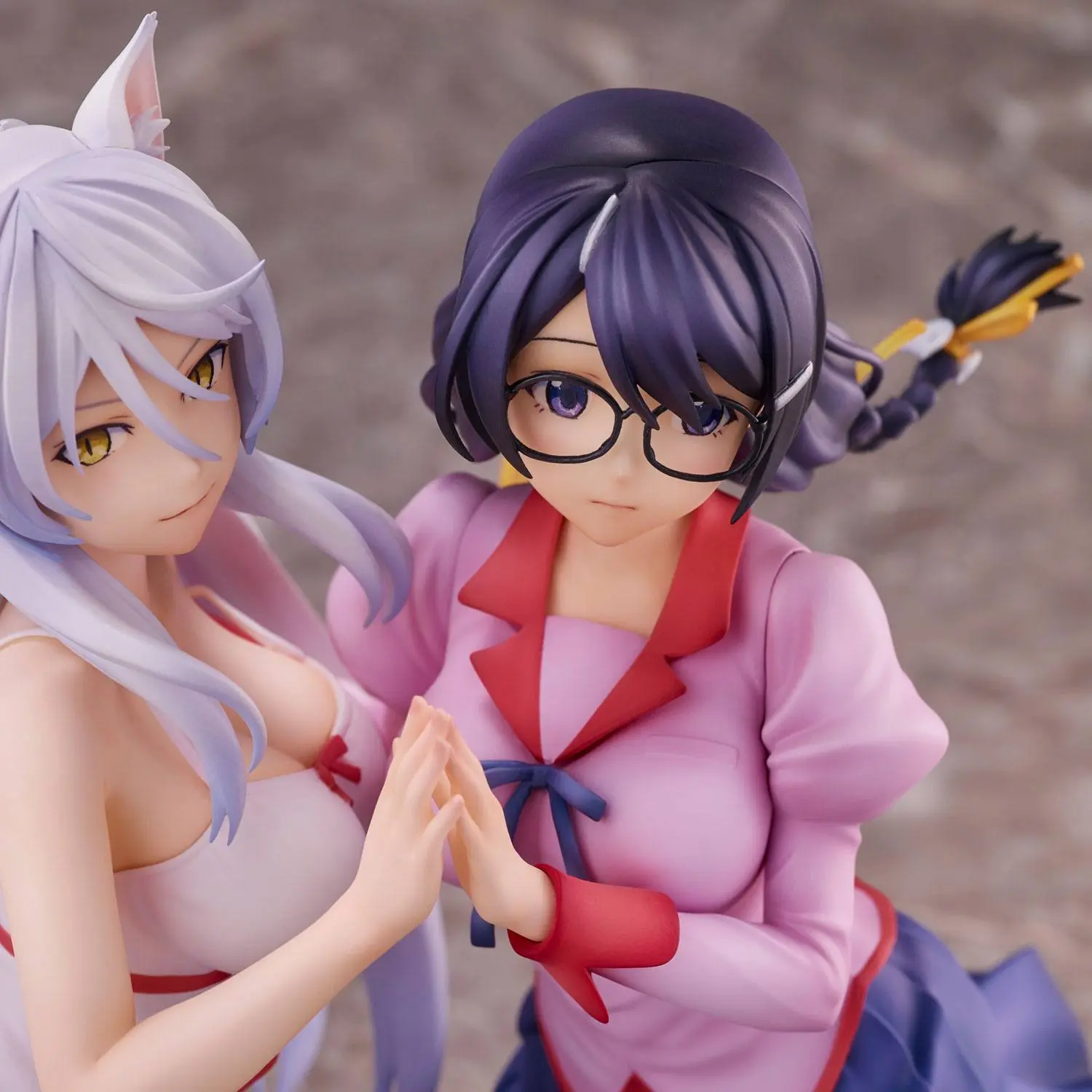 Nekomonogatari Monogatari Series PVC Statues Tsubasa Hanekawa Set 19 cm termékfotó