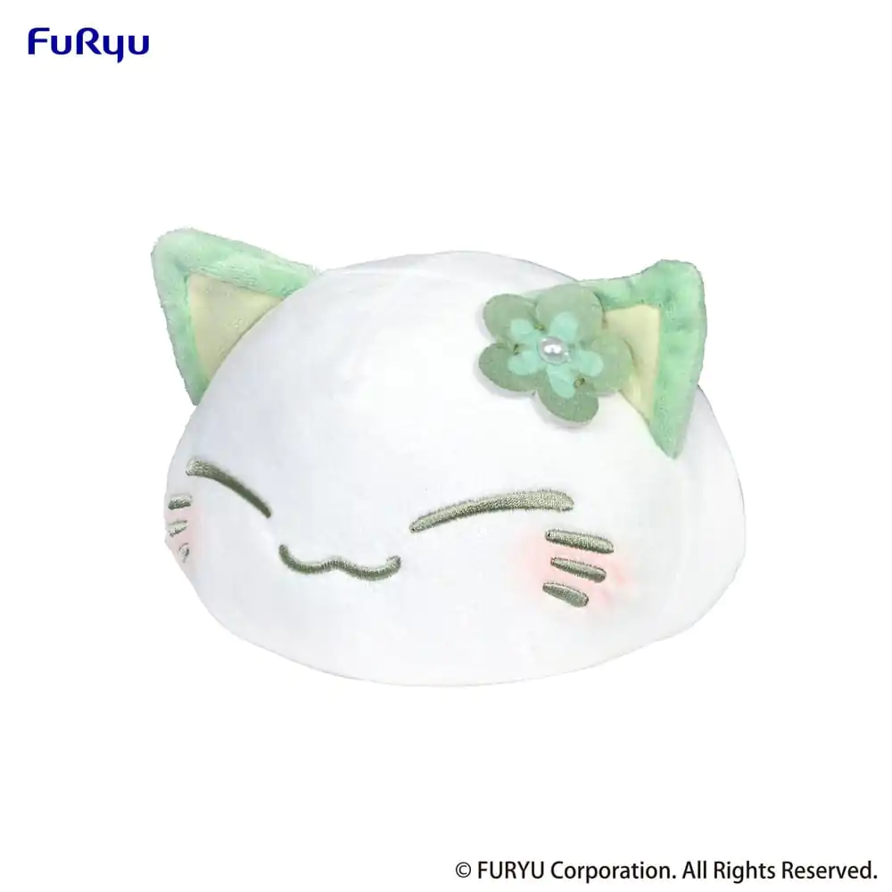 Nemuneko Cat Plush Figure Green 18 cm termékfotó