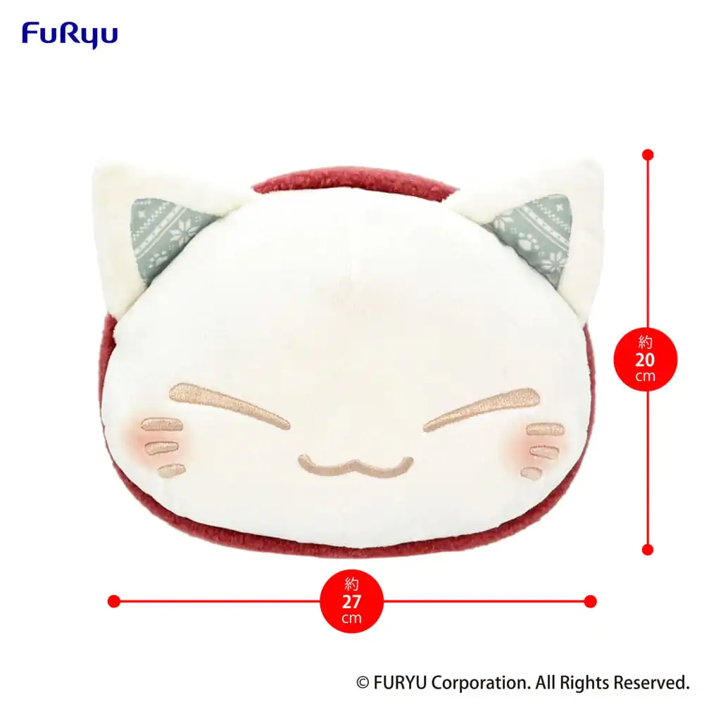 Nemuneko Cat Plush Figure Red Scarf Ver. 30 cm termékfotó