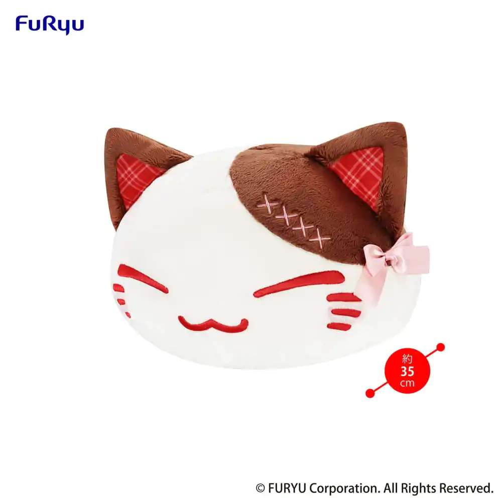 Nemuneko Cat Sweet Big Plush Figure Brown 35 cm product photo