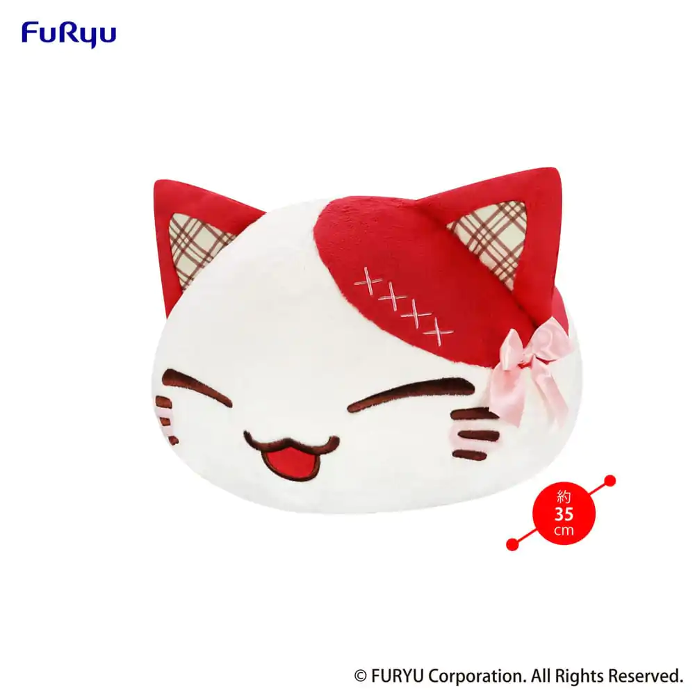 Nemuneko Cat Sweet Big Plush Figure Red 35 cm product photo