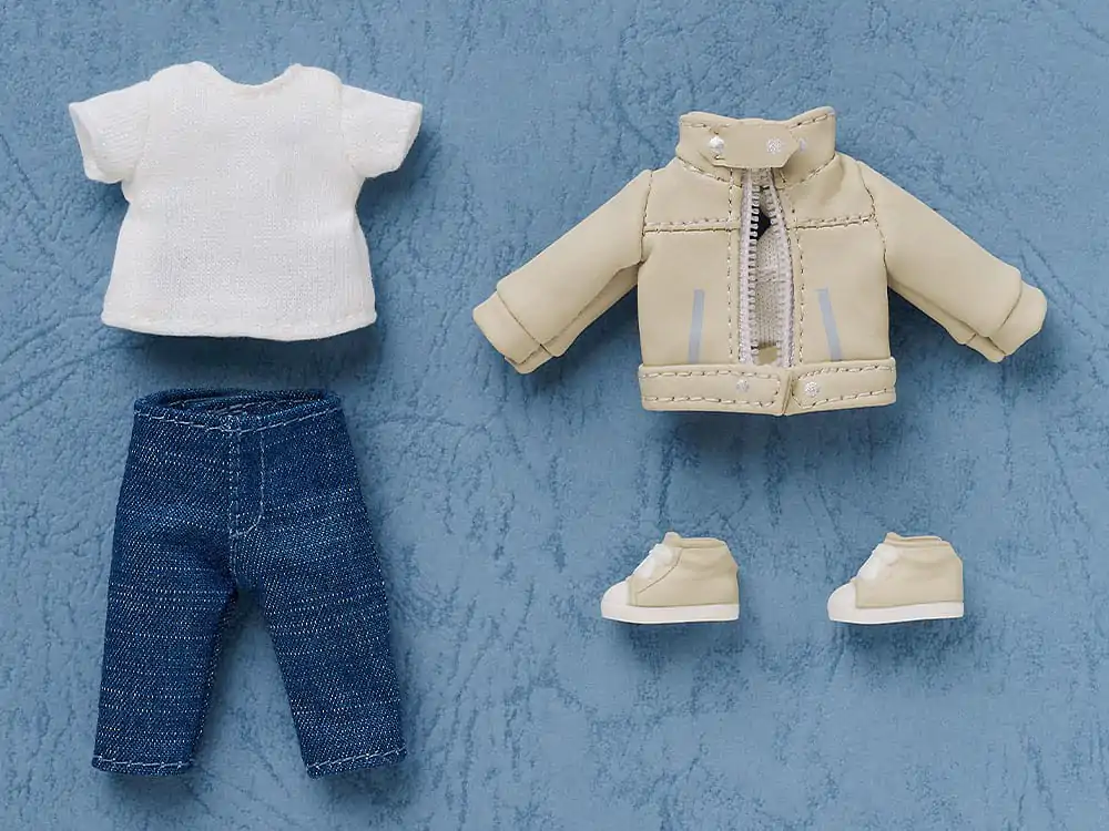 Nendoroid Doll Figures Outfit Set: Leather Jacket (Ivory) product photo
