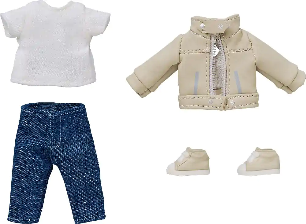 Nendoroid Doll Figures Outfit Set: Leather Jacket (Ivory) product photo