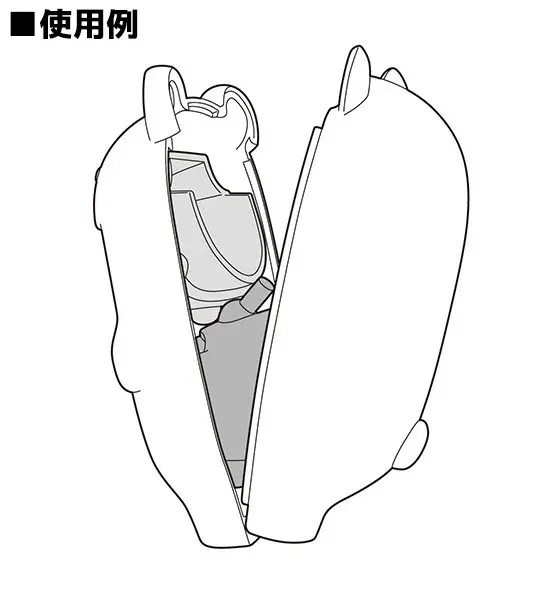 Nendoroid More Face Parts Case for Nendoroid Figures Shark 10 cm product photo