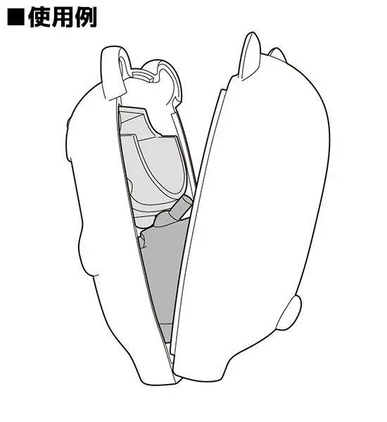 Nendoroid More Face Parts Case for Nendoroid Figures Blue Dinosaur termékfotó