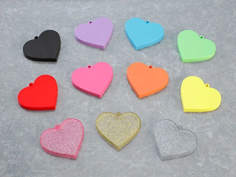 Nendoroid More Heart-shaped Base for Nendoroid Figures Heart Pink Glitter Version product photo