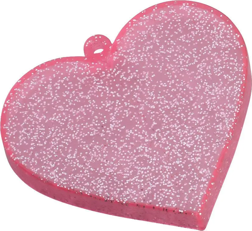 Nendoroid More Heart-shaped Base for Nendoroid Figures Heart Pink Glitter Version product photo