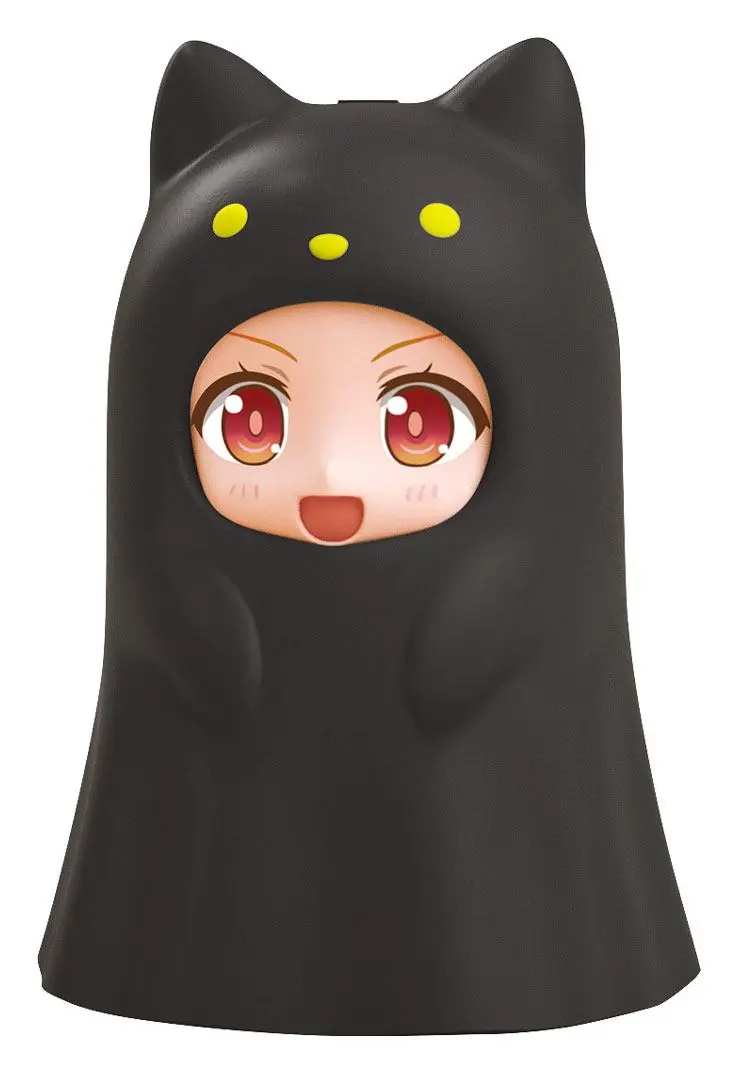 Nendoroid More Kigurumi Face Parts Case for Nendoroid Figures Ghost Cat Black 10 cm product photo
