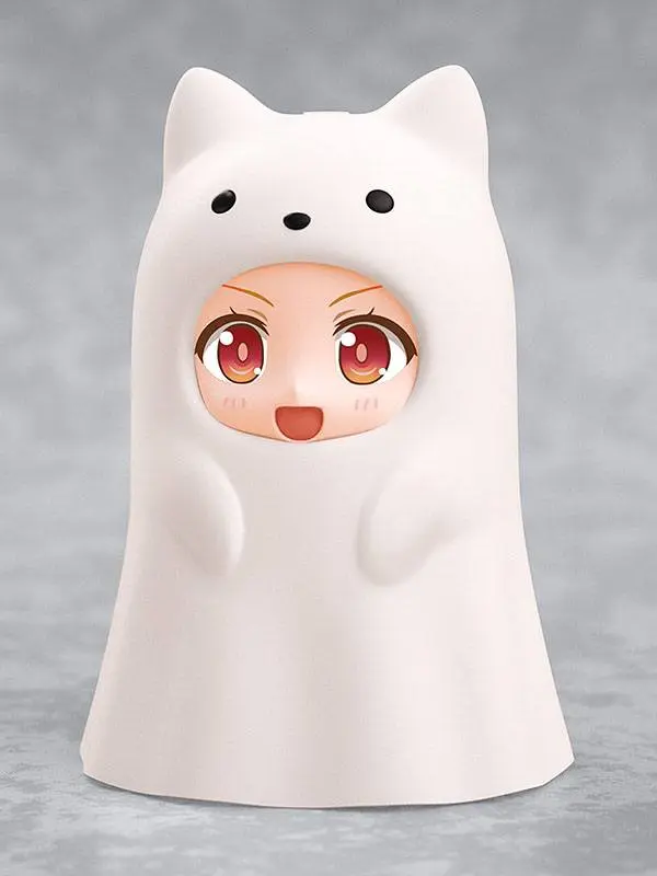 Nendoroid More Kigurumi Face Parts Case for Nendoroid Figures Ghost Cat White 10 cm product photo