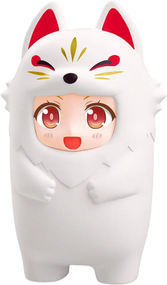 Nendoroid More Kigurumi Face Parts Case for Nendoroid Figures White Kitsune 10 cm termékfotó