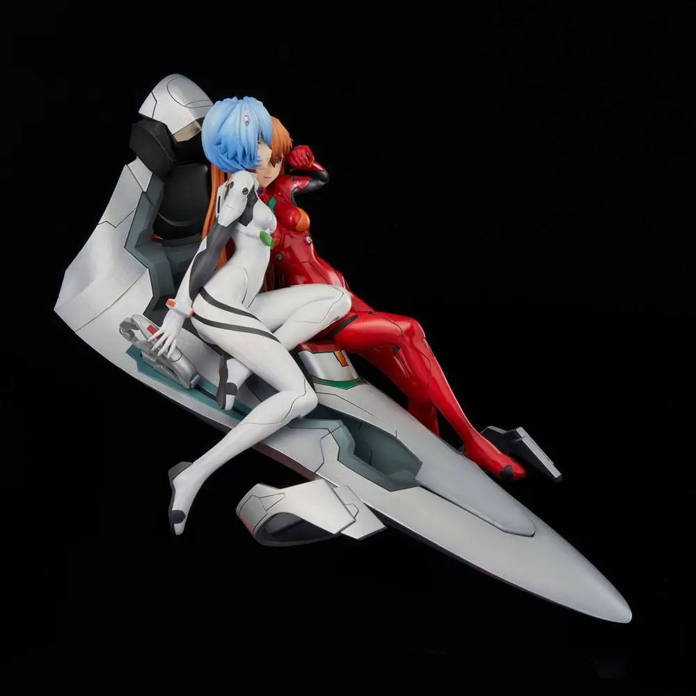 Neon Genesis Evangelion PVC Statue Rei &amp; Asuka Twinmore Object 23 cm product photo