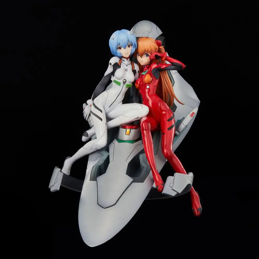 Neon Genesis Evangelion PVC Statue Rei &amp; Asuka Twinmore Object 23 cm product photo