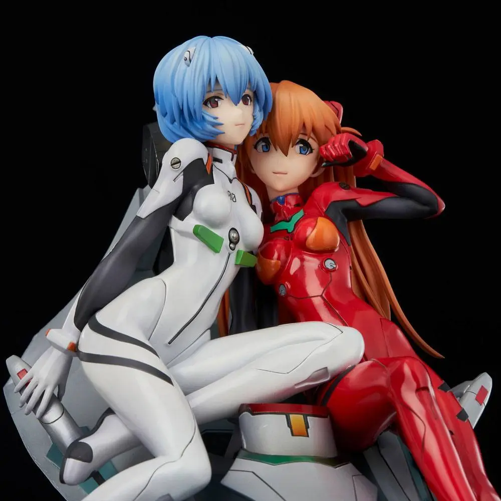 Neon Genesis Evangelion PVC Statue Rei &amp; Asuka Twinmore Object 23 cm product photo