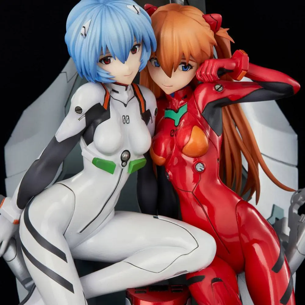 Neon Genesis Evangelion PVC Statue Rei &amp; Asuka Twinmore Object 23 cm product photo