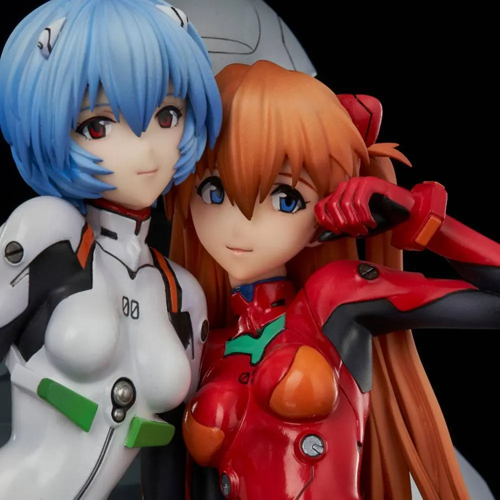 Neon Genesis Evangelion PVC Statue Rei &amp; Asuka Twinmore Object 23 cm product photo