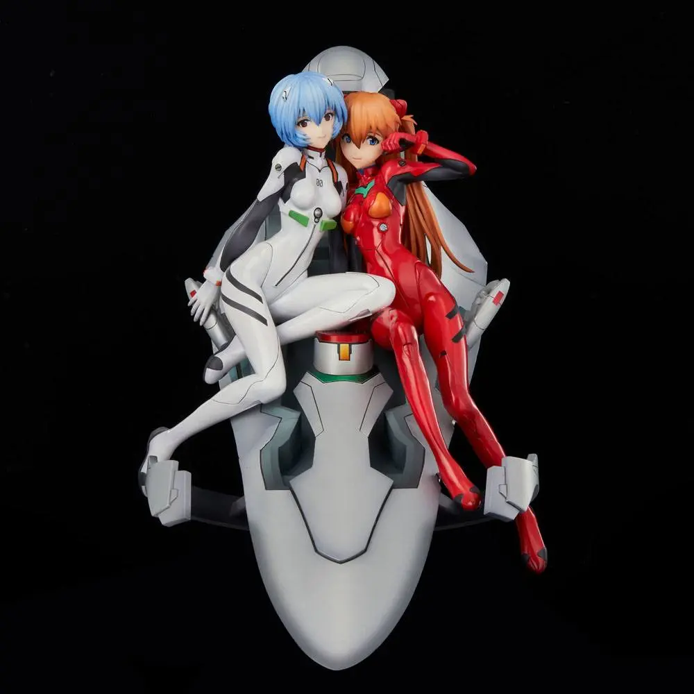 Neon Genesis Evangelion PVC Statue Rei &amp; Asuka Twinmore Object 23 cm product photo