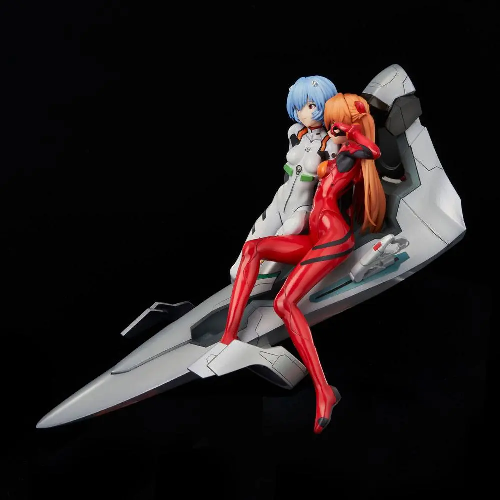 Neon Genesis Evangelion PVC Statue Rei &amp; Asuka Twinmore Object 23 cm product photo