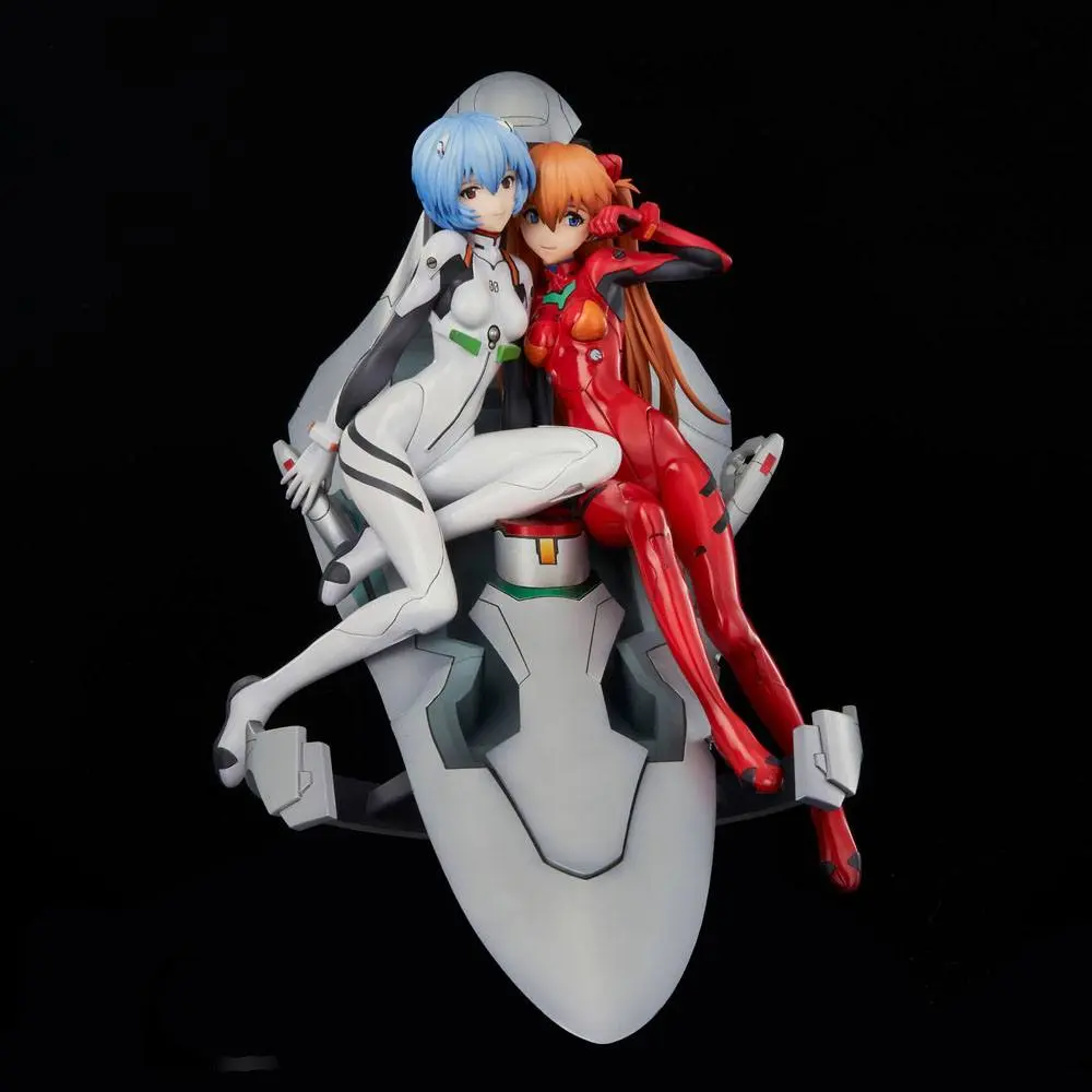Neon Genesis Evangelion PVC Statue Rei &amp; Asuka Twinmore Object 23 cm product photo