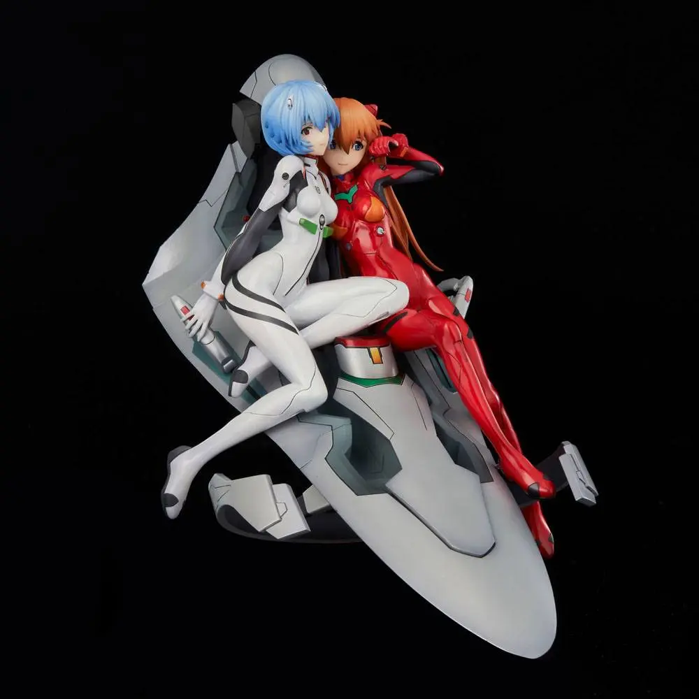 Neon Genesis Evangelion PVC Statue Rei &amp; Asuka Twinmore Object 23 cm product photo