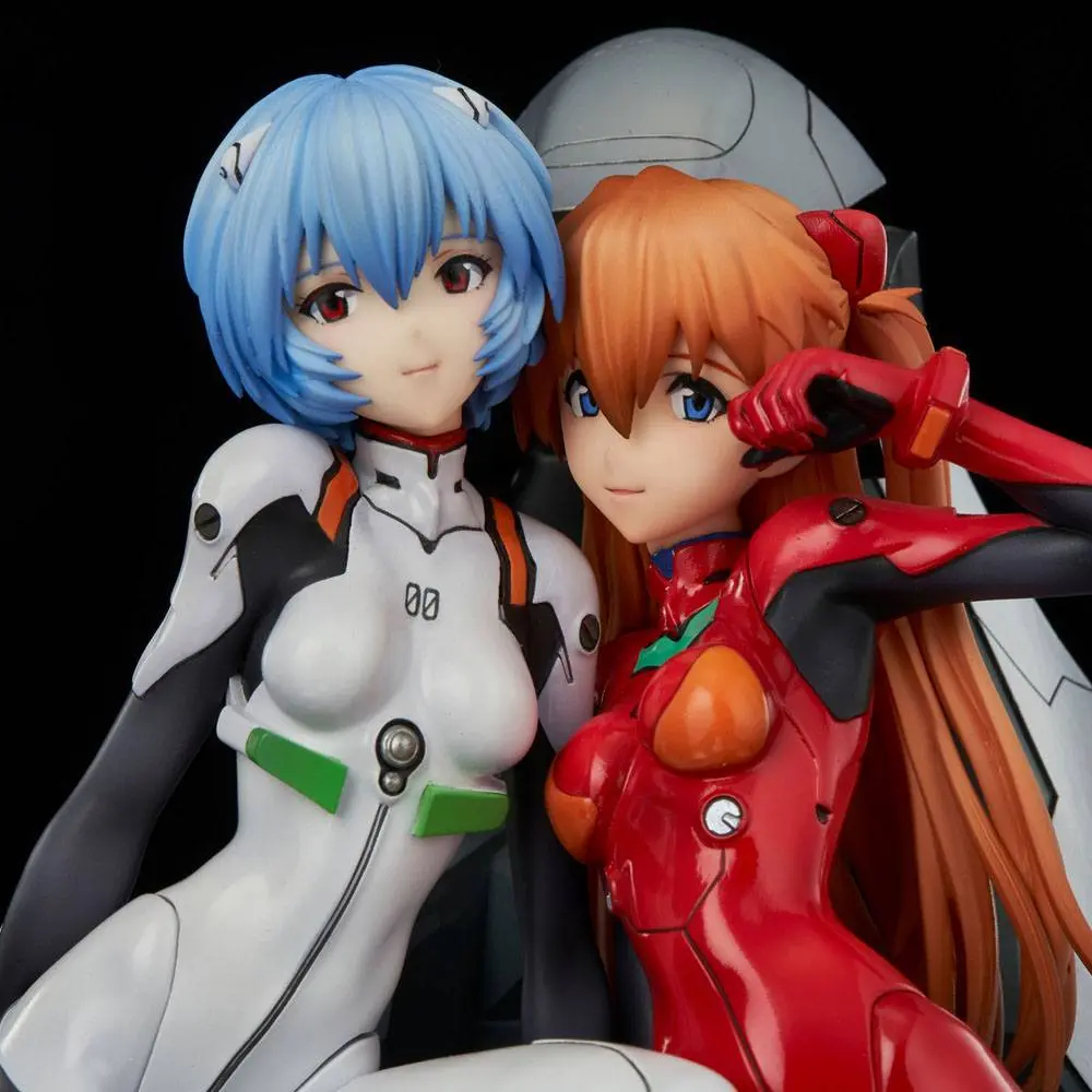 Neon Genesis Evangelion PVC Statue Rei &amp; Asuka Twinmore Object 23 cm product photo