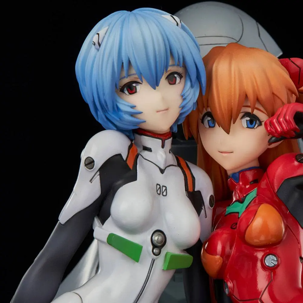 Neon Genesis Evangelion PVC Statue Rei &amp; Asuka Twinmore Object 23 cm product photo