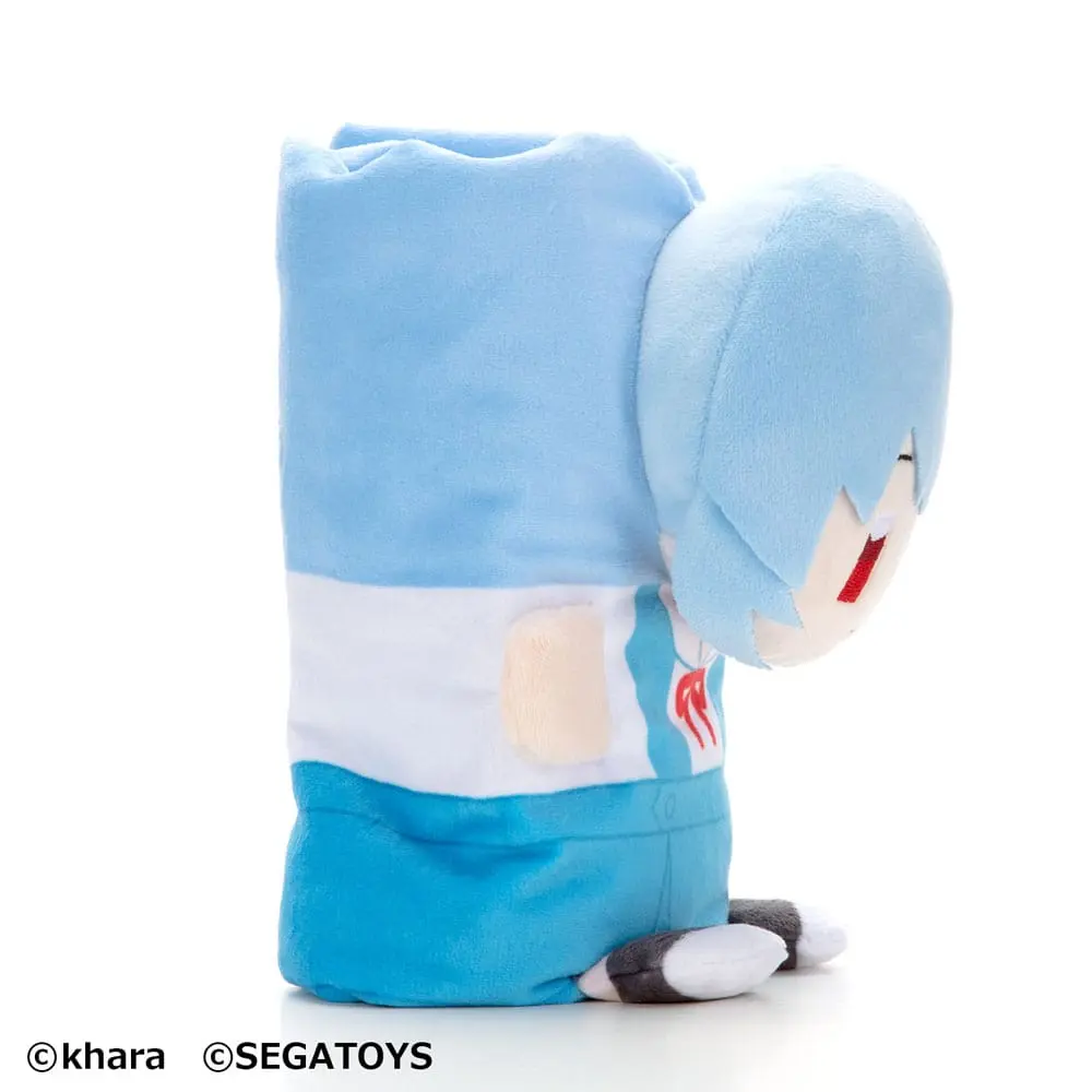 Neon Genesis Evangelion Roll-Up Plush Figure Rei Ayanami 23 cm product photo