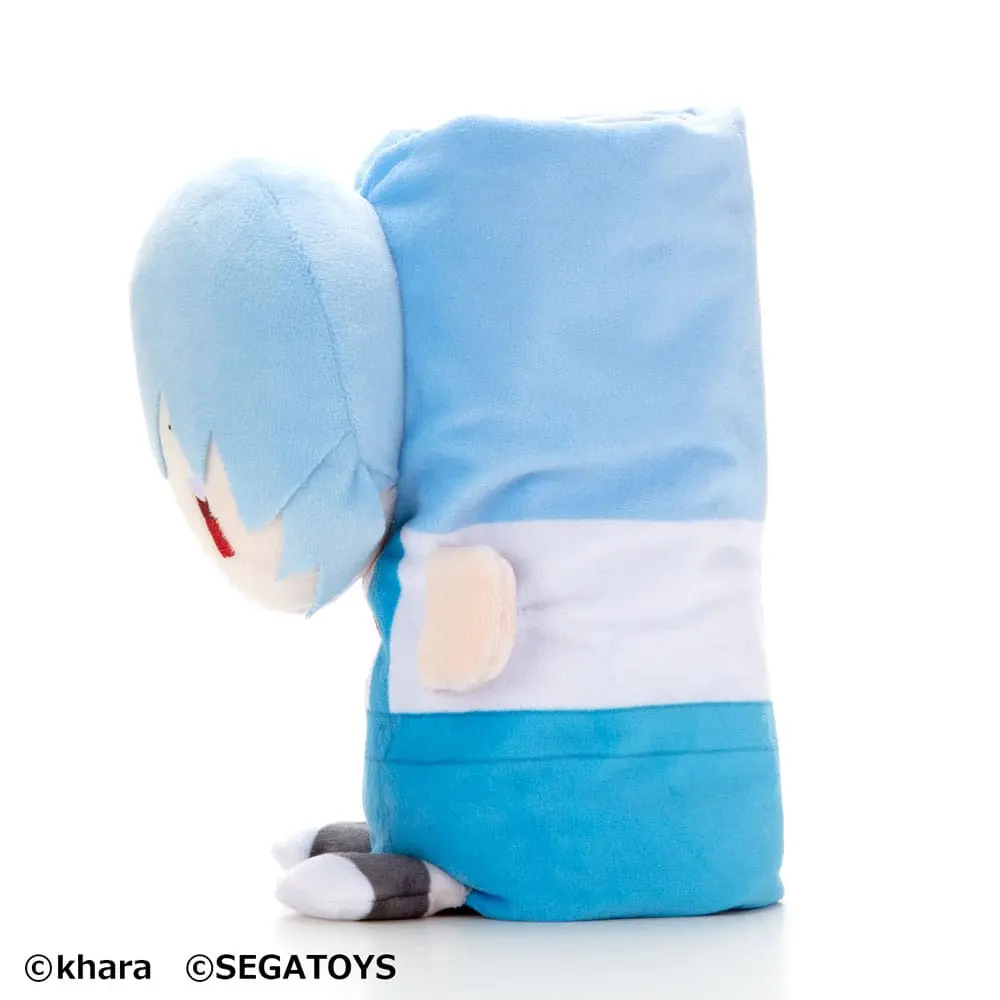 Neon Genesis Evangelion Roll-Up Plush Figure Rei Ayanami 23 cm product photo