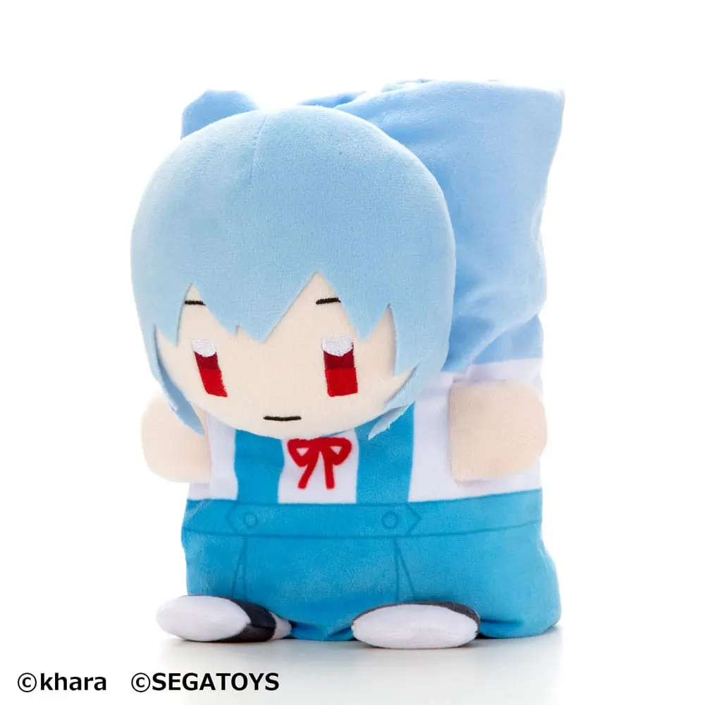 Neon Genesis Evangelion Roll-Up Plush Figure Rei Ayanami 23 cm product photo