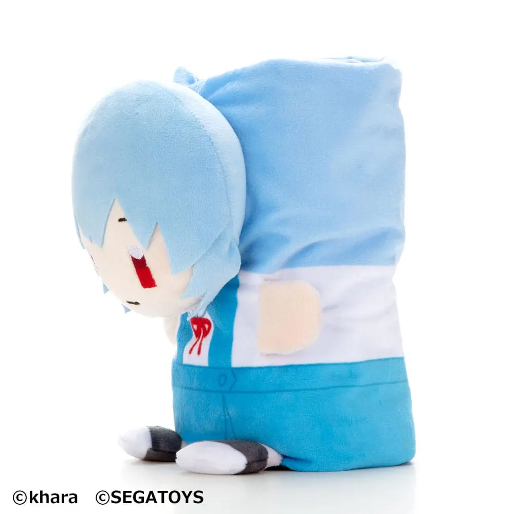 Neon Genesis Evangelion Roll-Up Plush Figure Rei Ayanami 23 cm product photo