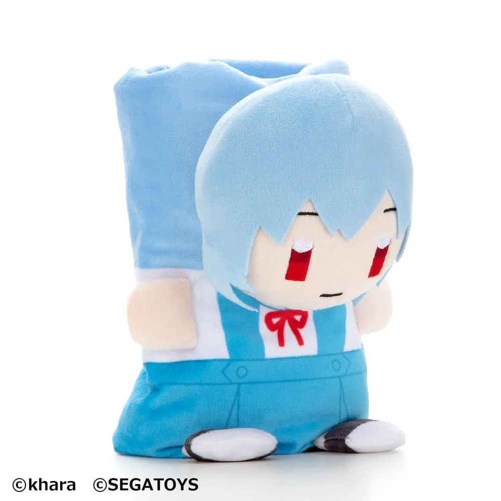 Neon Genesis Evangelion Roll-Up Plush Figure Rei Ayanami 23 cm product photo