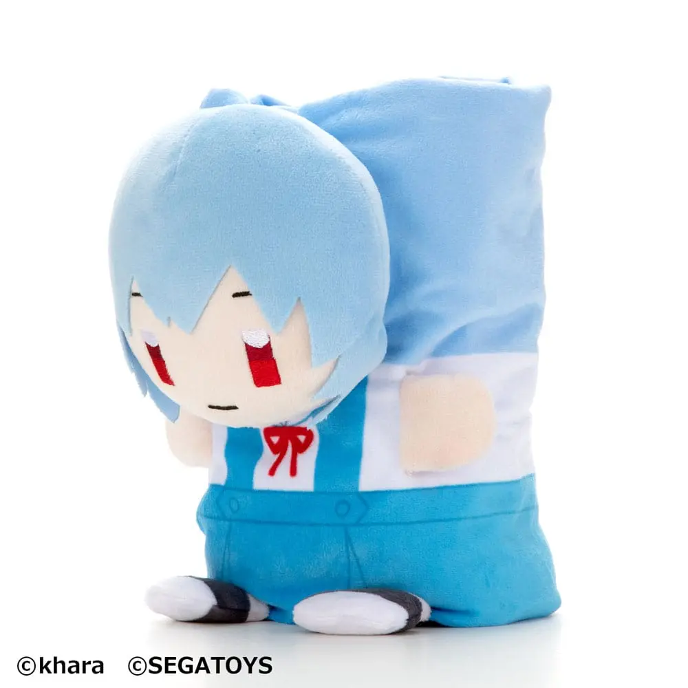 Neon Genesis Evangelion Roll-Up Plush Figure Rei Ayanami 23 cm product photo
