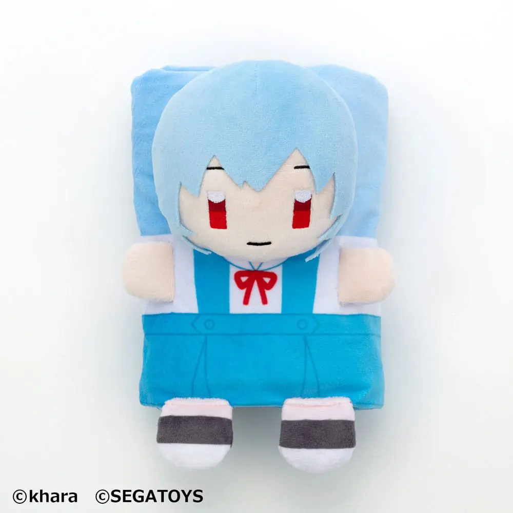 Neon Genesis Evangelion Roll-Up Plush Figure Rei Ayanami 23 cm product photo