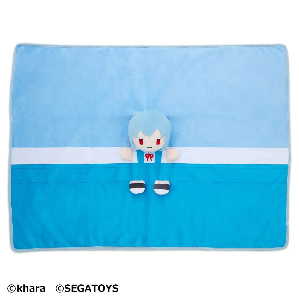 Neon Genesis Evangelion Roll-Up Plush Figure Rei Ayanami 23 cm product photo