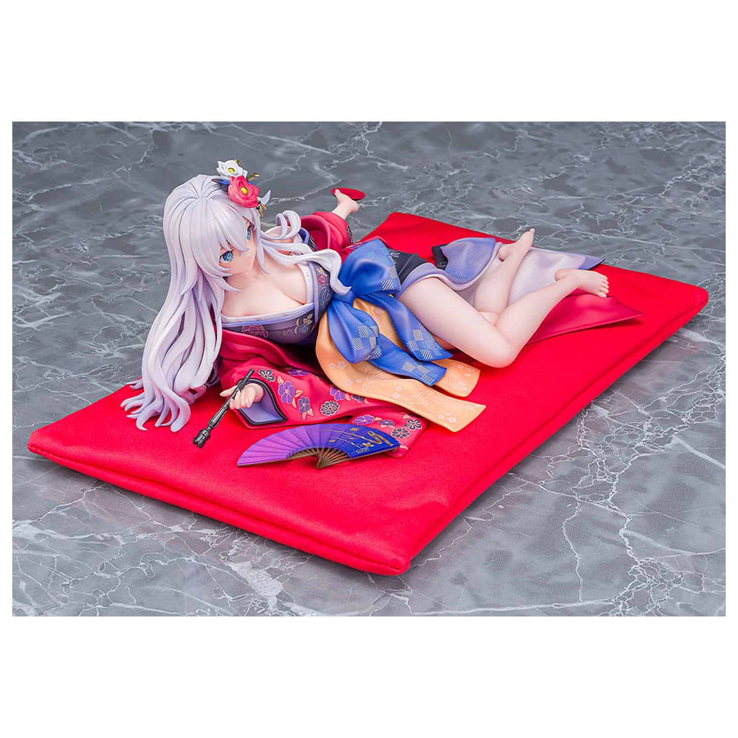 Neptunia x Senran Kagura Statue 1/7 Black Heart Kimono Ver. 10 cm  product photo
