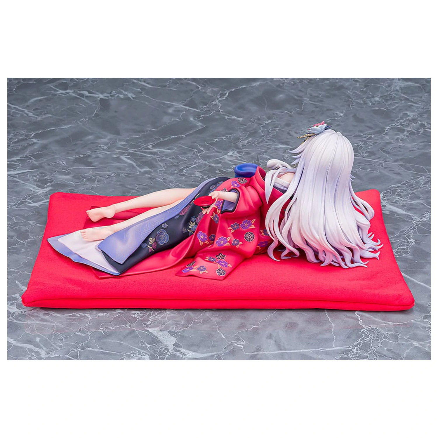 Neptunia x Senran Kagura Statue 1/7 Black Heart Kimono Ver. 10 cm  product photo