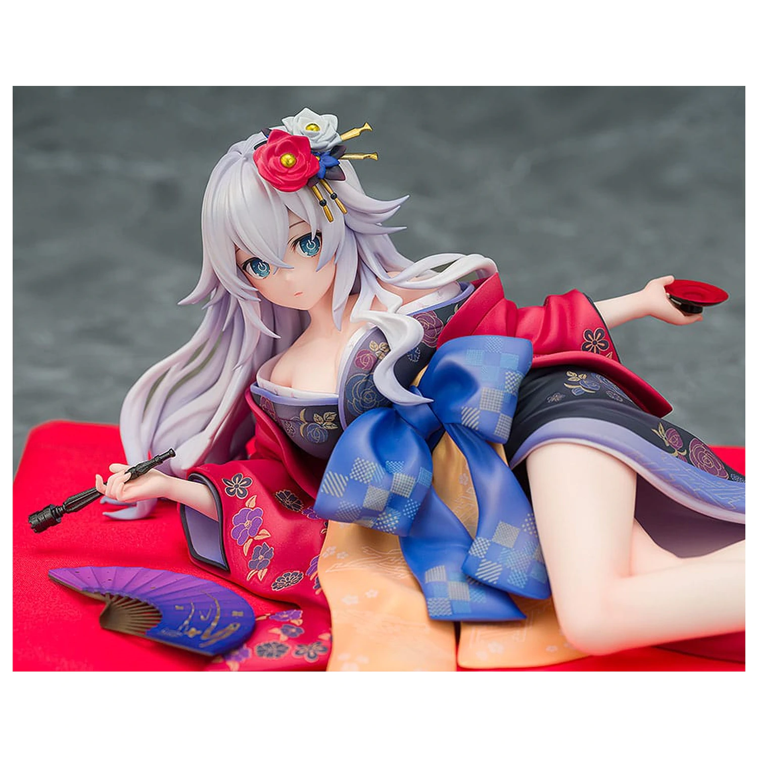 Neptunia x Senran Kagura Statue 1/7 Black Heart Kimono Ver. 10 cm  product photo