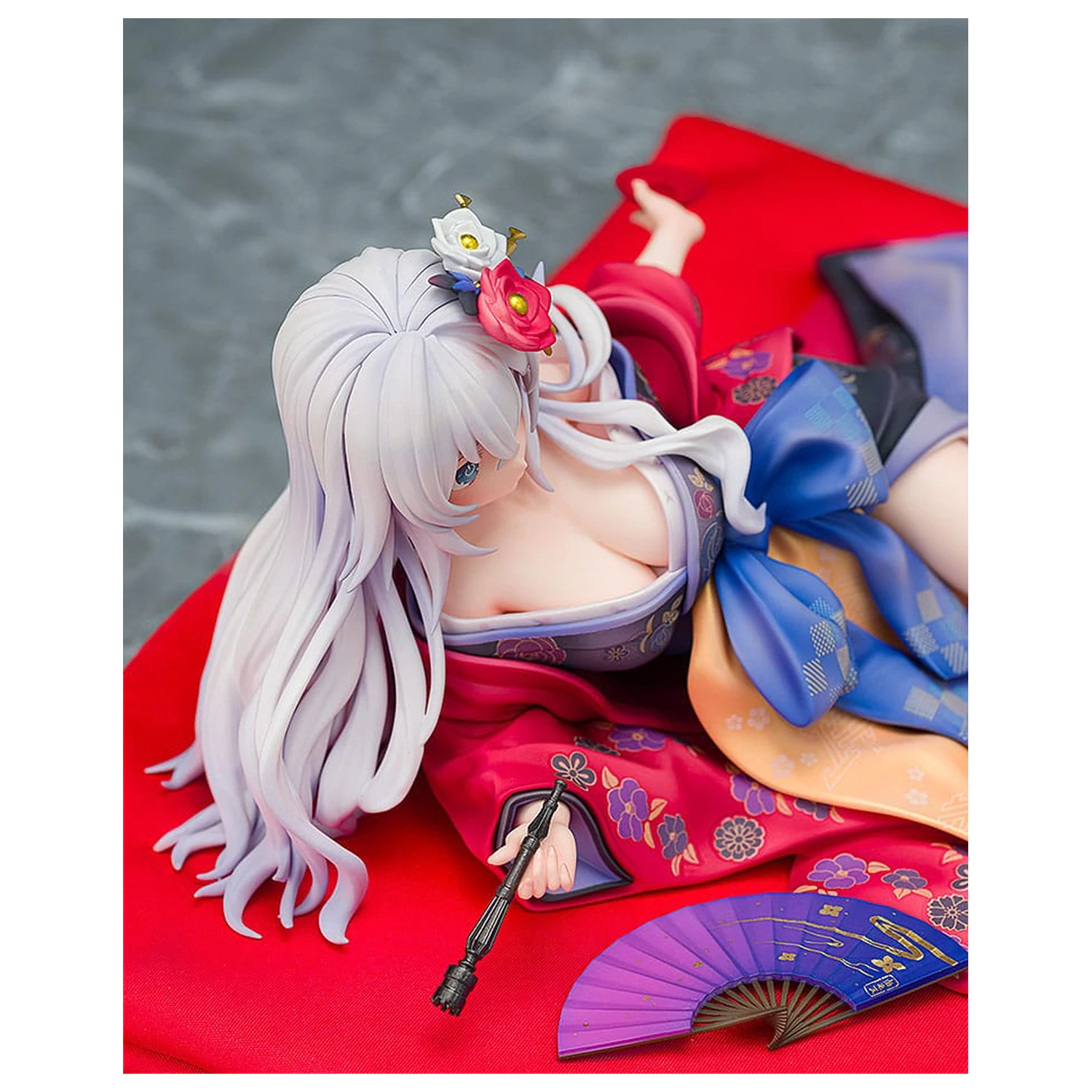 Neptunia x Senran Kagura Statue 1/7 Black Heart Kimono Ver. 10 cm  product photo