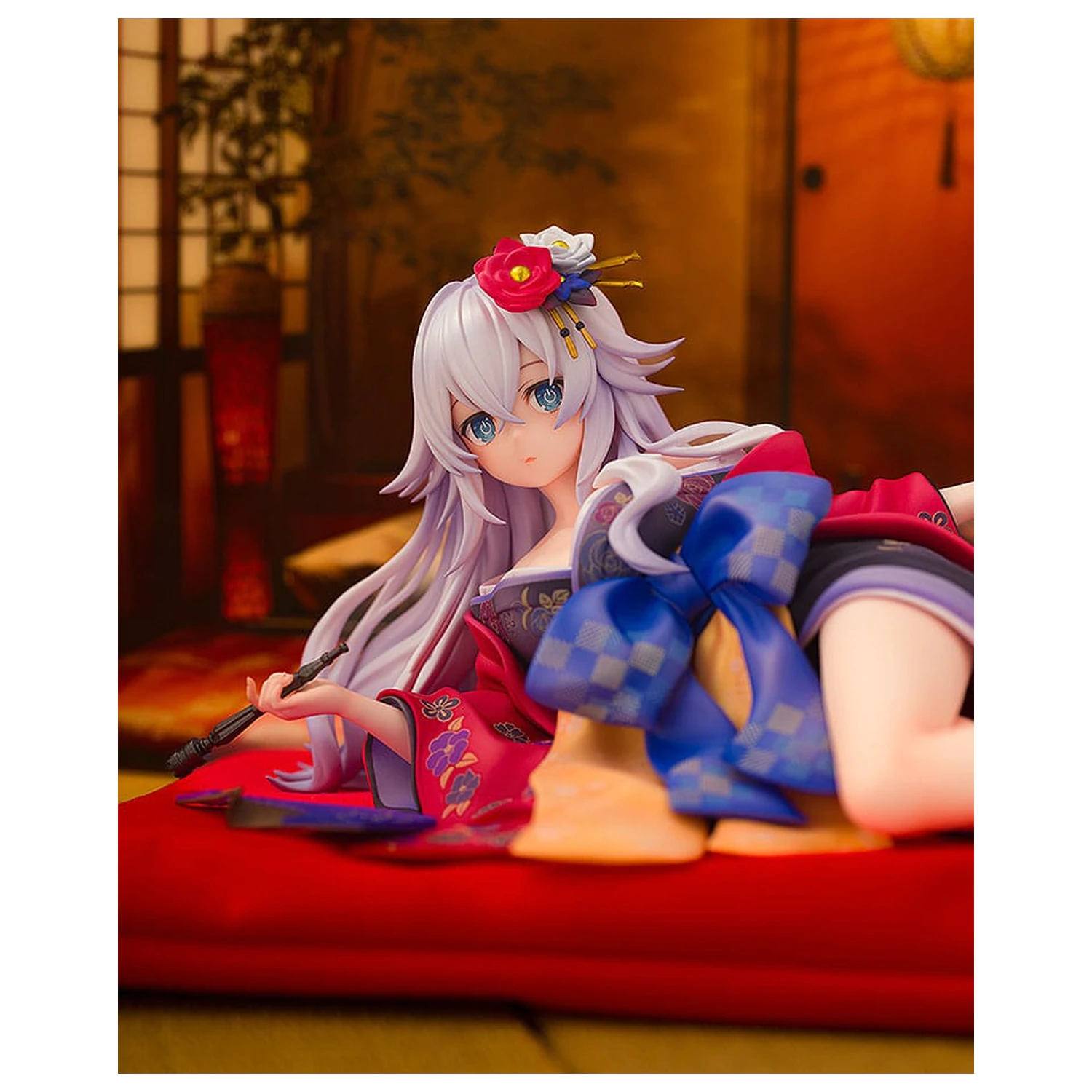 Neptunia x Senran Kagura Statue 1/7 Black Heart Kimono Ver. 10 cm  product photo