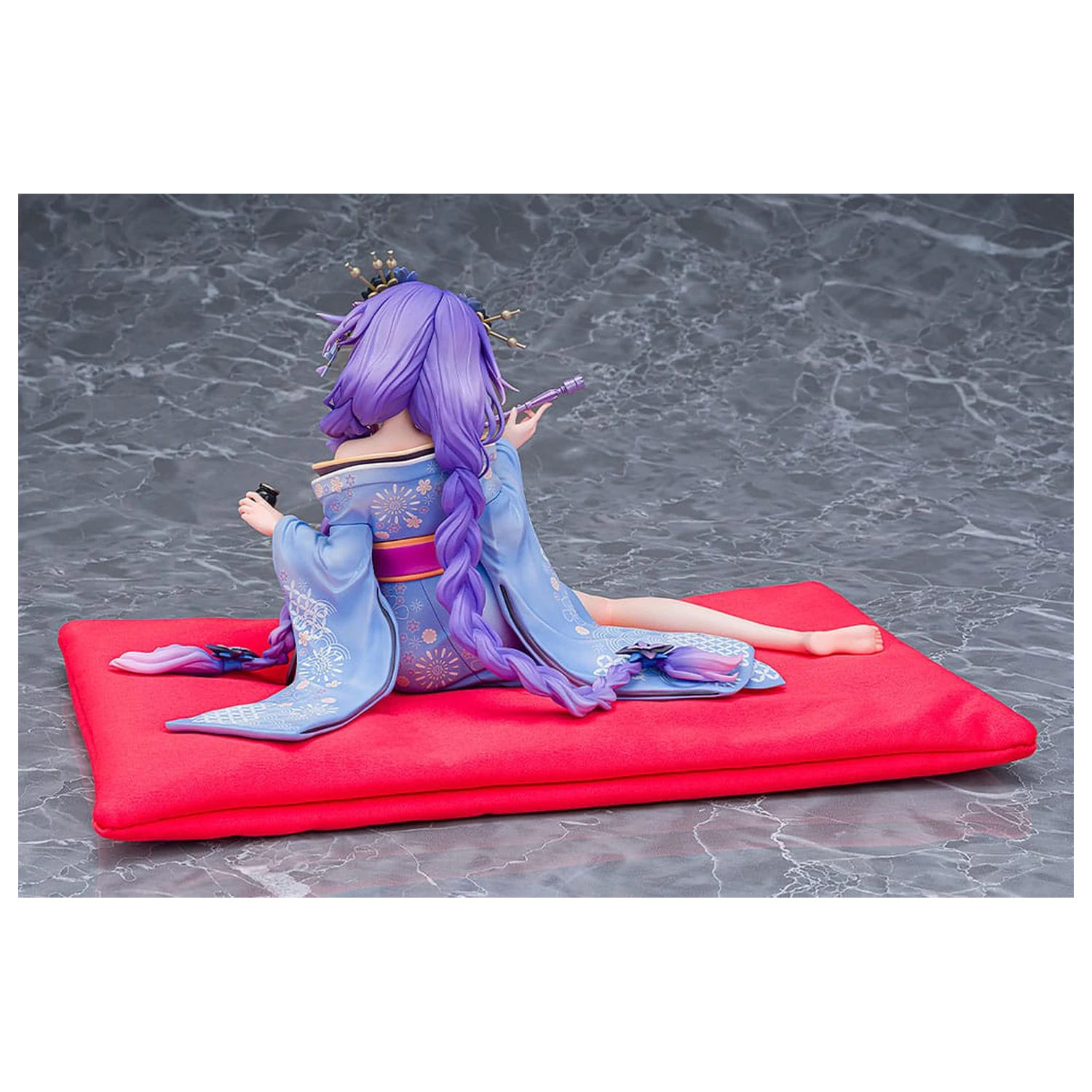 Neptunia x Senran Kagura Statue 1/7 Purple Heart Kimono Ver. 13 cm  product photo
