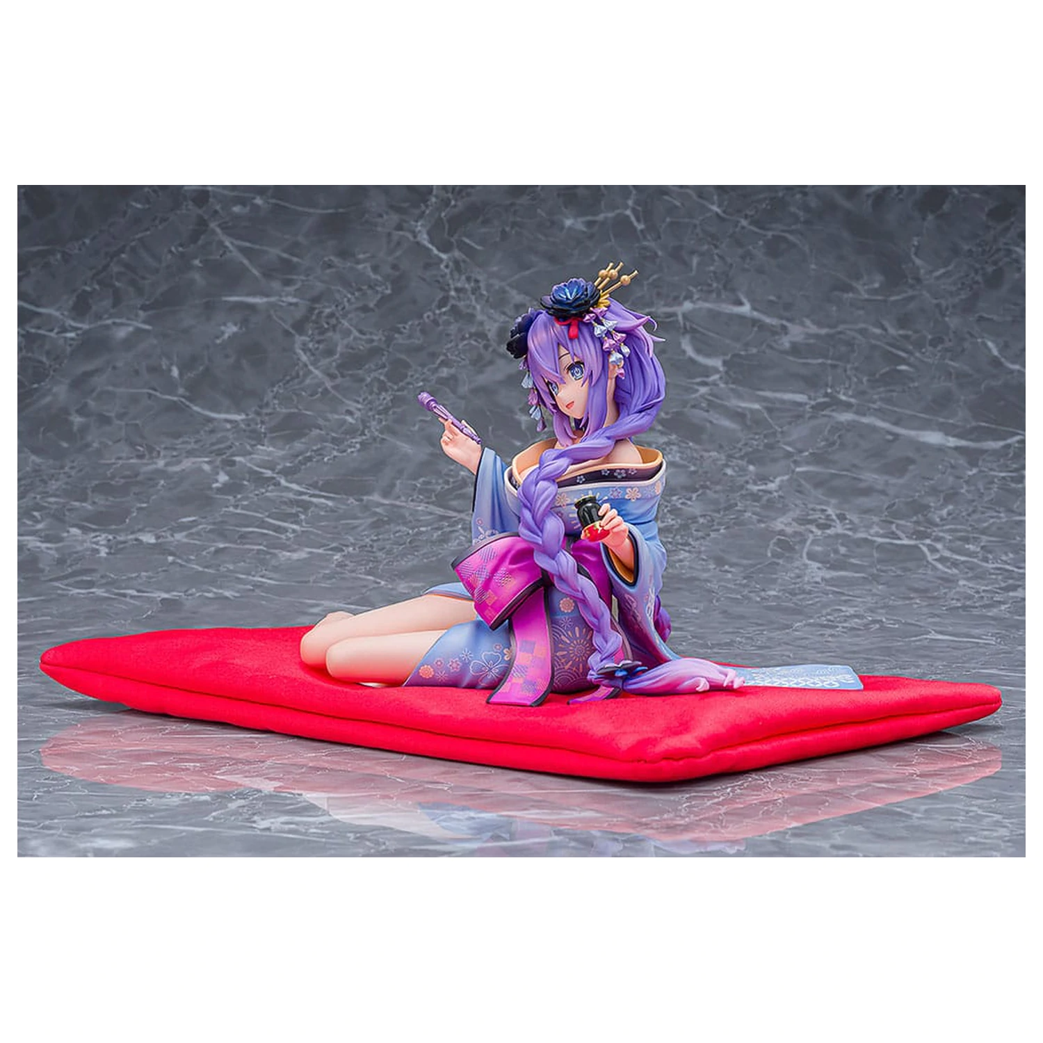 Neptunia x Senran Kagura Statue 1/7 Purple Heart Kimono Ver. 13 cm  product photo