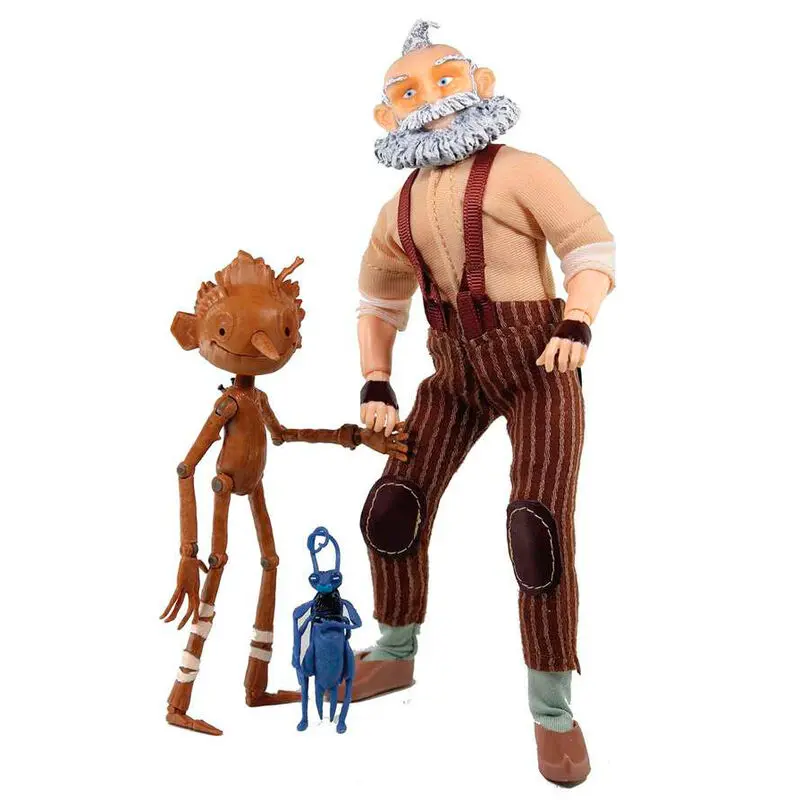 Netflix Pinocho Gepetto &amp; Cricket figures 20cm product photo