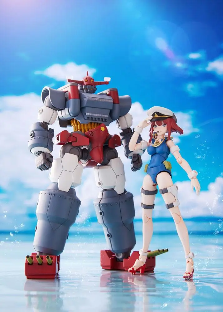 New Gattai Series Plastic Model Kits Robot Gattai Musashi &amp; Nagisa Jinguji 14 - 17 cm product photo